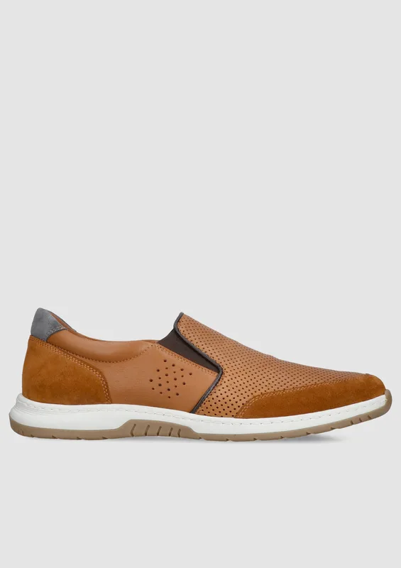 Brązowe półbuty Edgar — Konopka Shoes