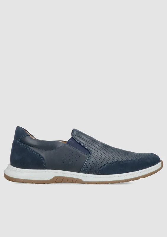 Granatowe półbuty Edgar — Konopka Shoes