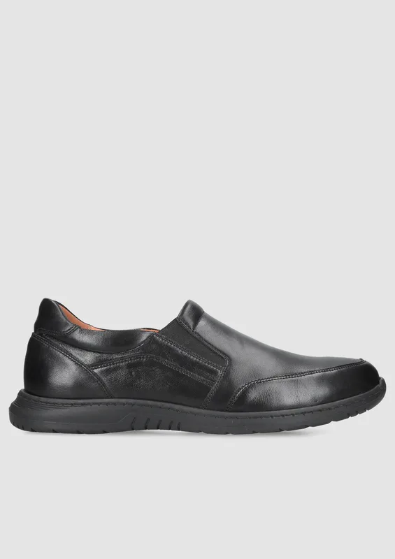 Czarne półbuty Edgar — Konopka Shoes