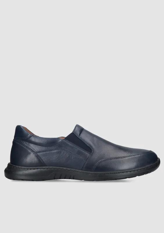 Granatowe półbuty Edgar — Konopka Shoes