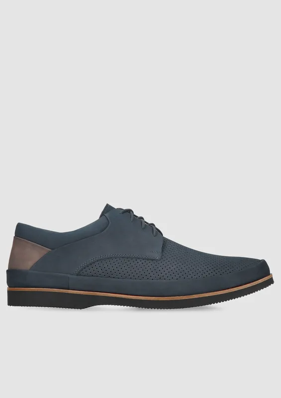 Granatowe półbuty Lars — Konopka Shoes