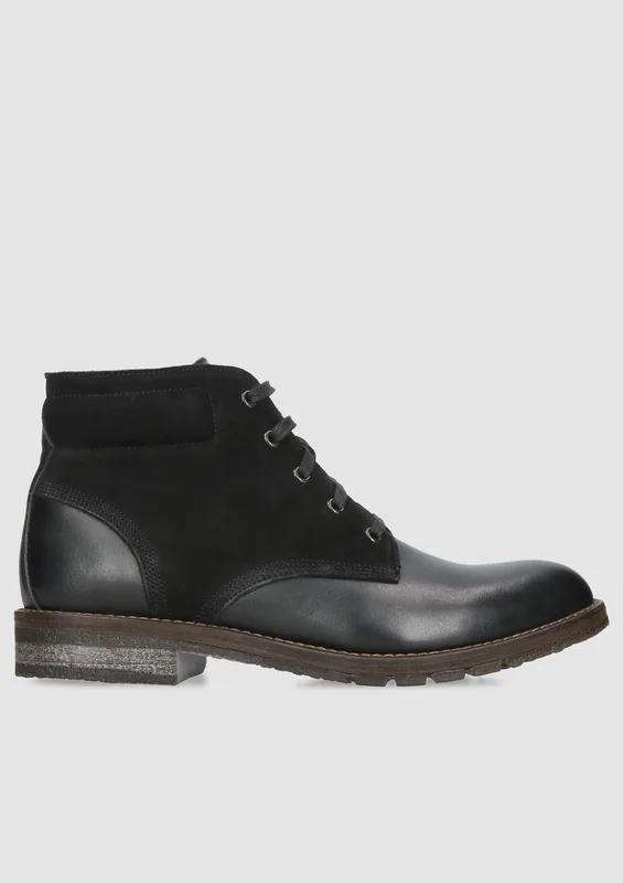 Czarne trzewiki Maxim — Konopka Shoes