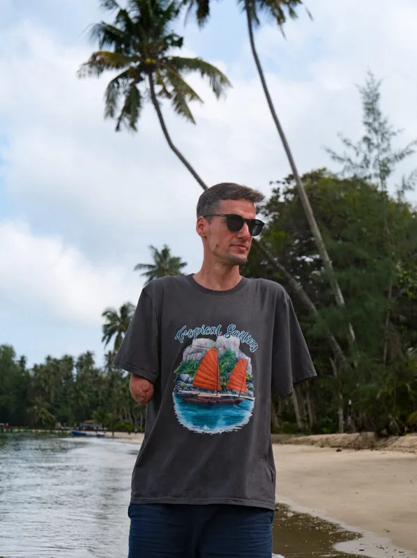 T shirt Sail into the Tropics — Last Sunny Days