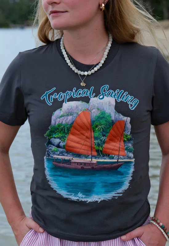 T shirt dopasowany Sail into the Tropics — Last Sunny Days