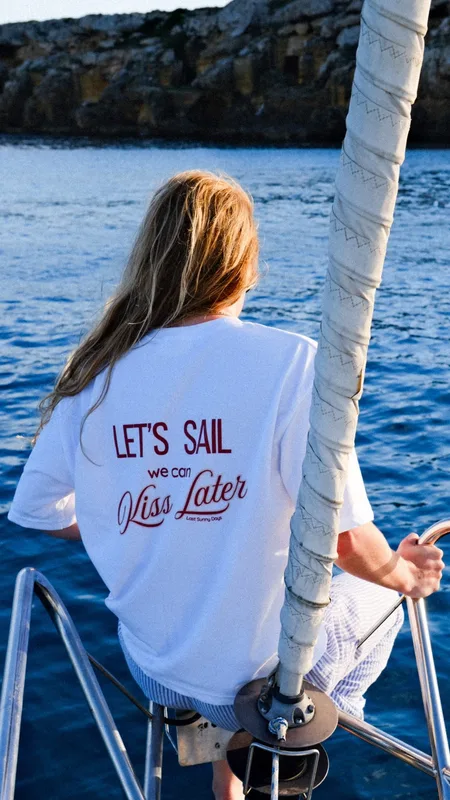 T shirt Kiss Later — Last Sunny Days