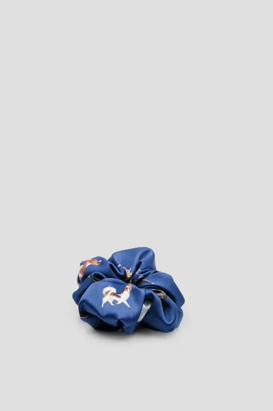 Granatowa gumka do włosów scrunchie Toy Dogs — LOANI