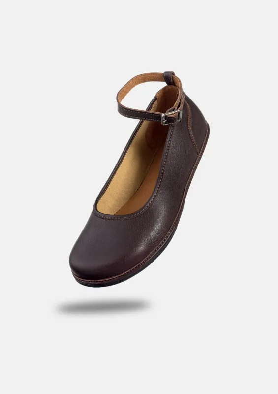 Eleganckie damskie buty barefoot ADA BROWN — Magical Shoes