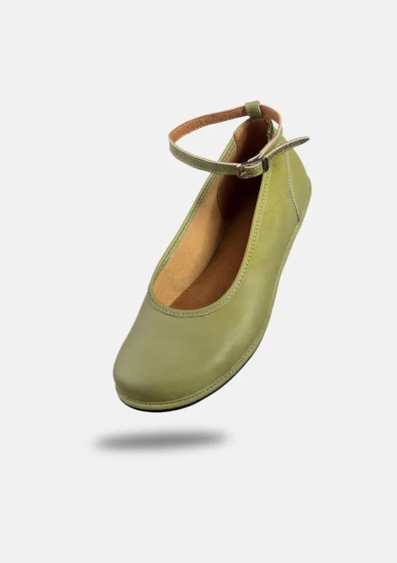 Eleganckie damskie buty barefoot ADA OLIVE — Magical Shoes