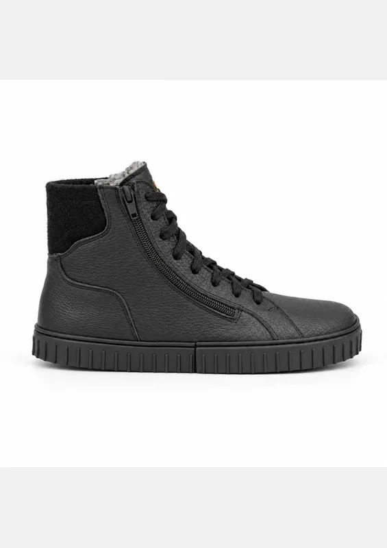 Damskie zimowe buty barefoot ALASKAN EVO BLACK — Magical Shoes