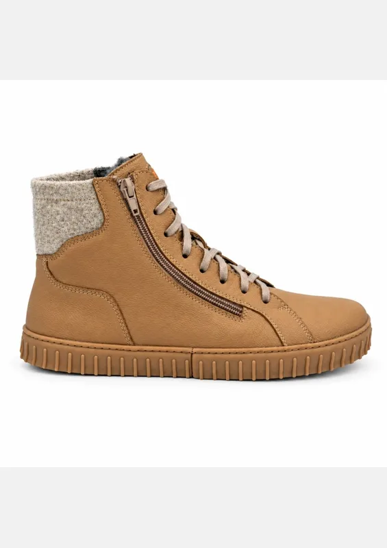 Damskie zimowe buty barefoot ALASKAN EVO PALOMINO — Magical Shoes