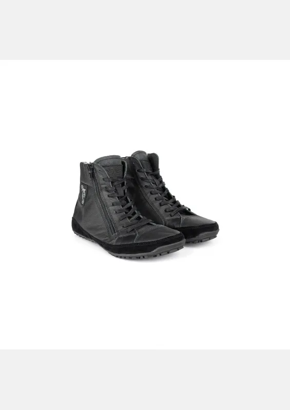 Damskie zimowe buty barefoot ALASKAN X Winter Black — Magical Shoes