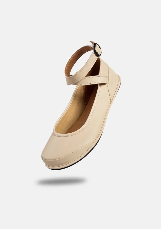 Buty Barefoot Balerina Anna Beige — Magical Shoes