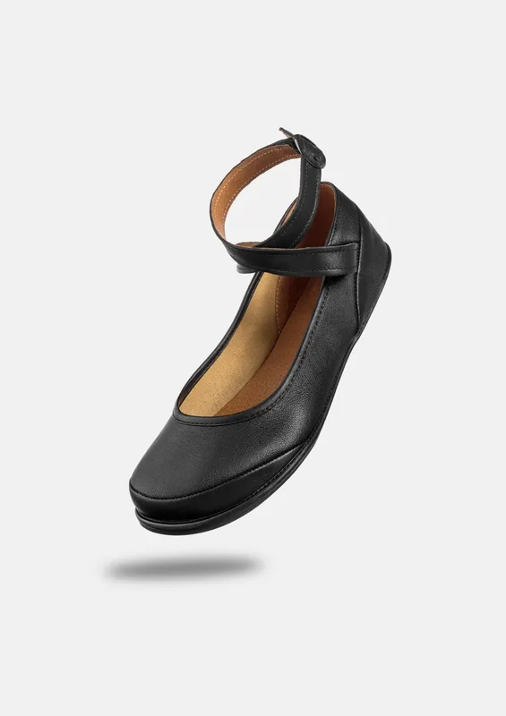 Buty Barefoot Balerina Anna Black — Magical Shoes