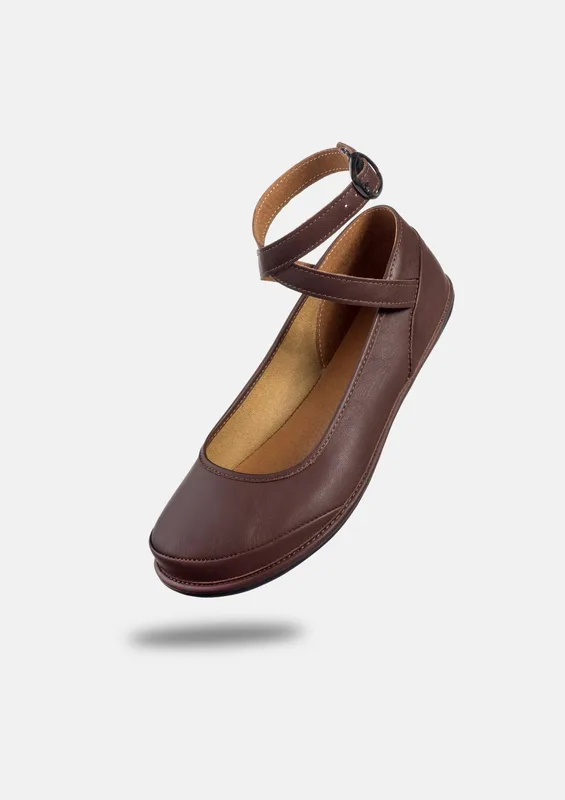 Buty Barefoot Balerina Anna Brown — Magical Shoes