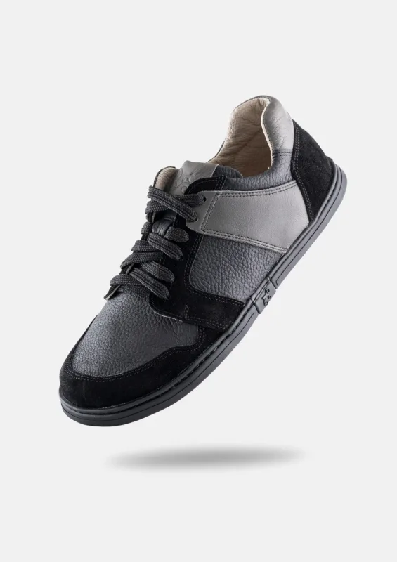 Damskie sneakersy barefoot FUNK BLACK — Magical Shoes