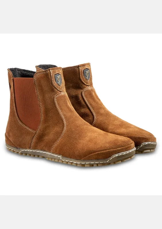 Damskie Botki Barefoot Lupino Cognac — Magical Shoes