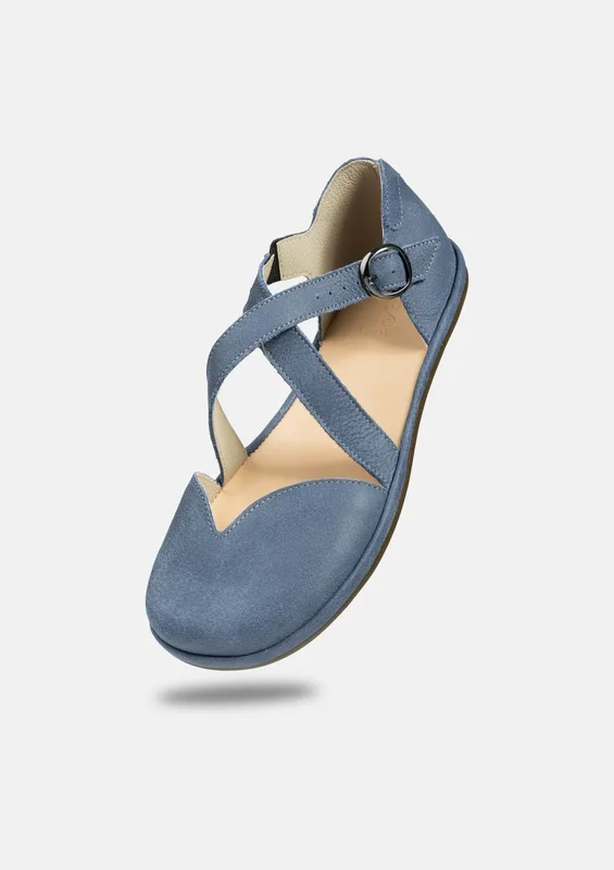 Damskie sandały barefoot MONA BLUE — Magical Shoes