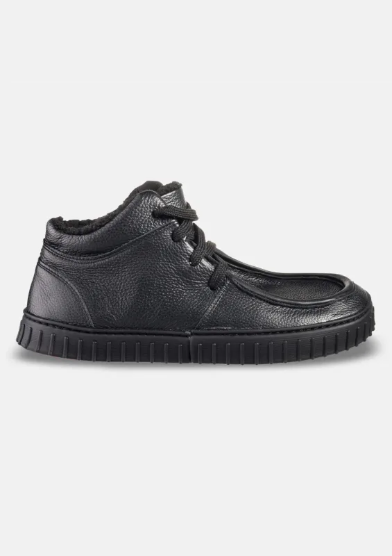 Damskie zimowo jesienne buty barefoot MONET BLACK — Magical Shoes