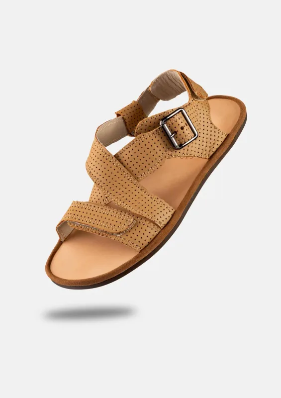 Damskie sandały barefoot ROMA TAN DOT — Magical Shoes