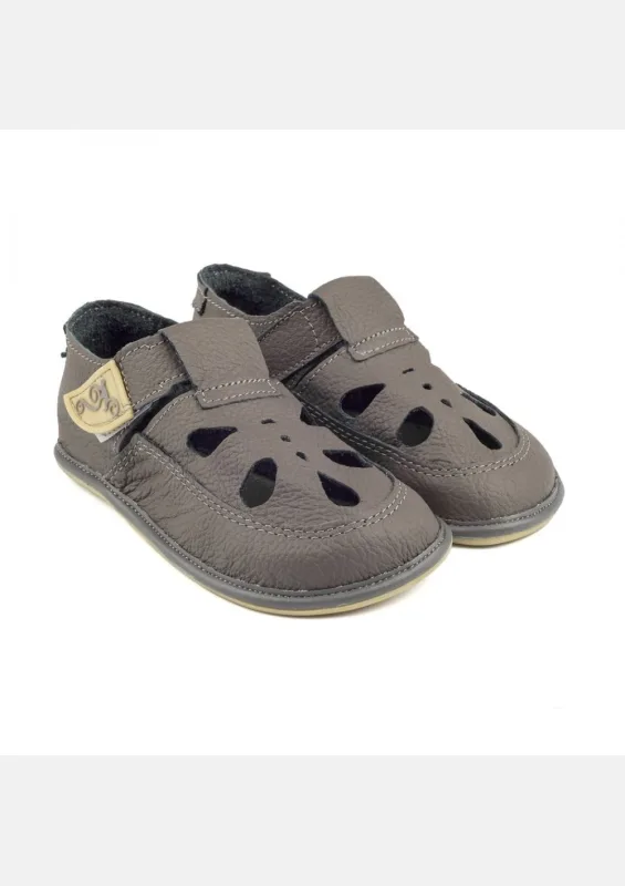 Sandały dziecięce barefoot COCO DARK GRAY — Magical Shoes