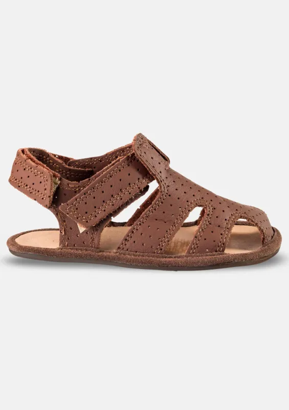 Sandałki dziecięce barefoot JANU 2.0 CHOCOLATE DOT — Magical Shoes