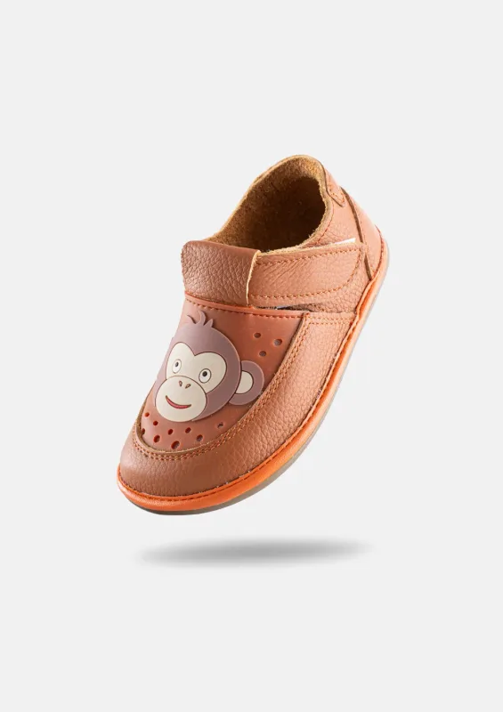 Kapcie do przedszkola barefoot GAGA MONKEY CARMEL — Magical Shoes