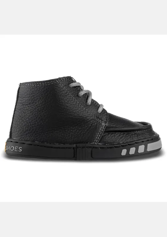 Zimowe buty dziecięce barefoot TAKIN BLACK — Magical Shoes