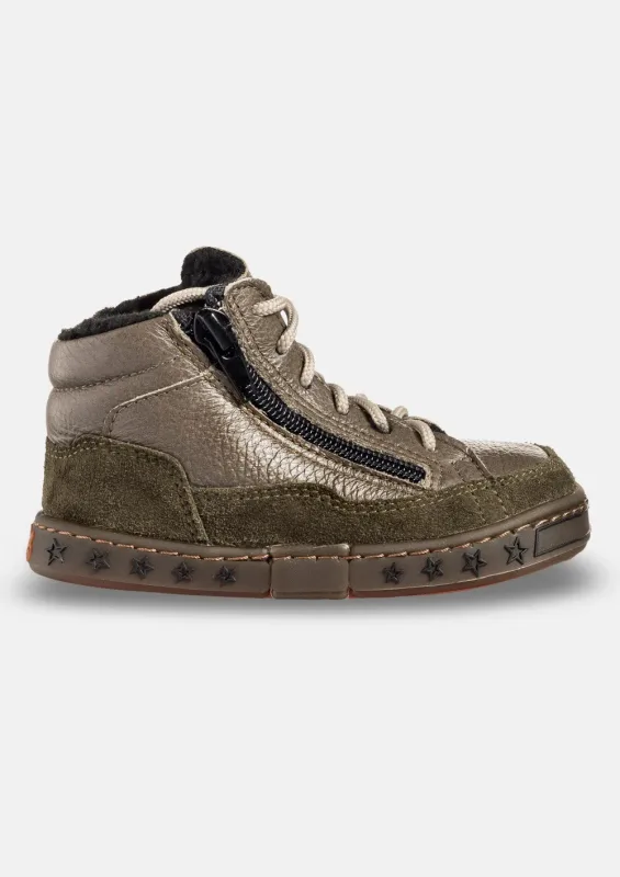 Dziecięce buty barefoot na jesień i zimę YETI KHAKI — Magical Shoes