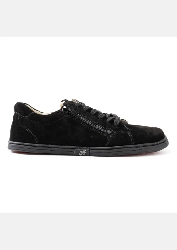 Męskie sneakersy barefoot – ECHO BLACK SUEDE — Magical Shoes