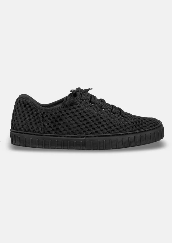 Męskie siateczkowe sneakersy barefoot EVANS BLACK — Magical Shoes