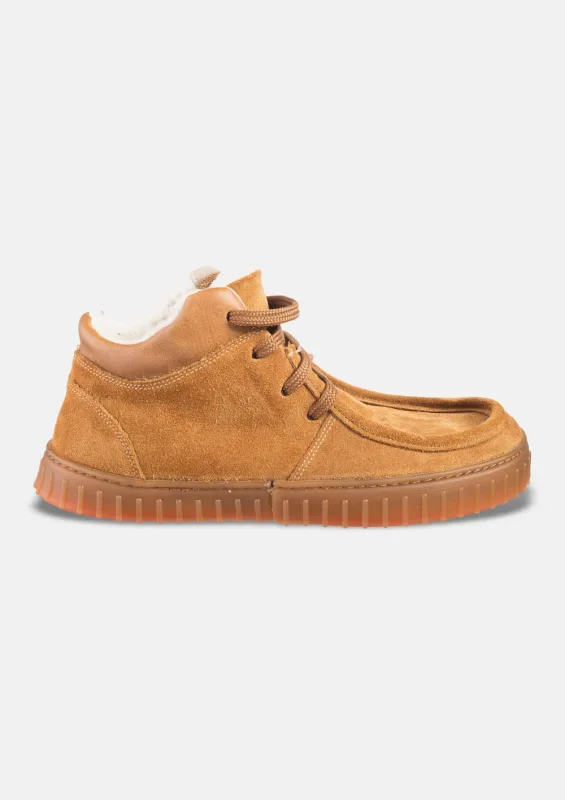Męskie zimowo jesienne buty barefoot MONET CARMEL SUEDE — Magical Shoes