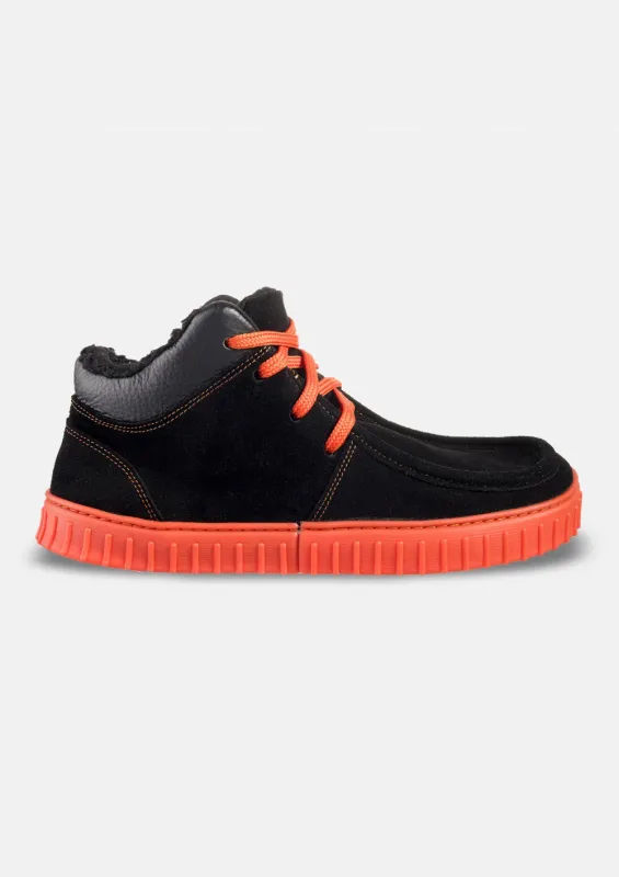 Męskie zimowo jesienne buty barefoot MONET FLUO SUEDE — Magical Shoes