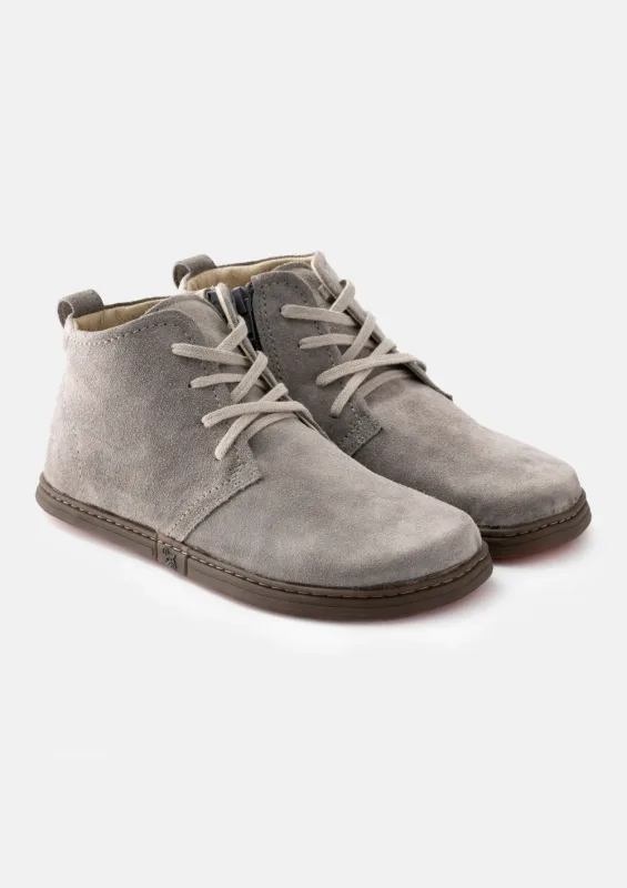 Męskie botki barefoot – SOHO GRAY SUEDE — Magical Shoes