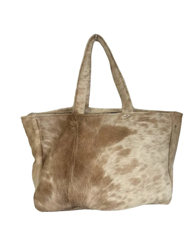 COW BEIGE BAG — mkuzniacka