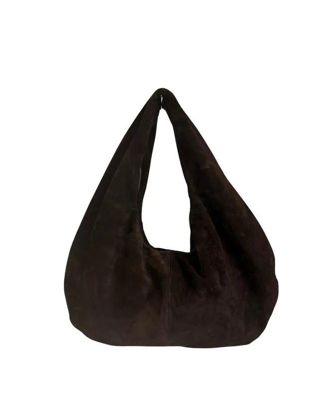 HOBO BAG BROWN SUEDE — mkuzniacka