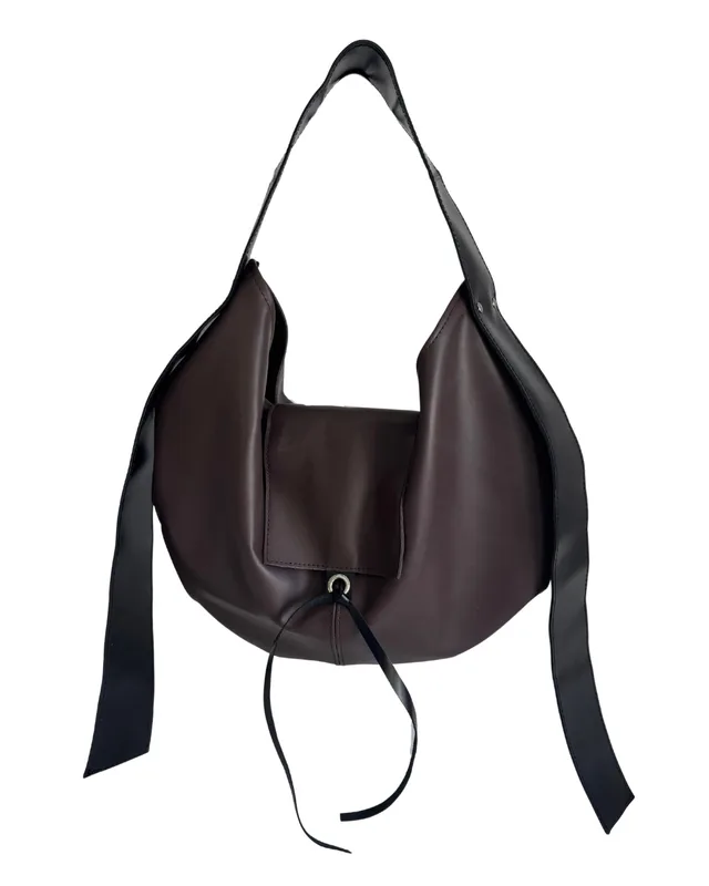 HOBO BAG BROWN LEATHER — mkuzniacka