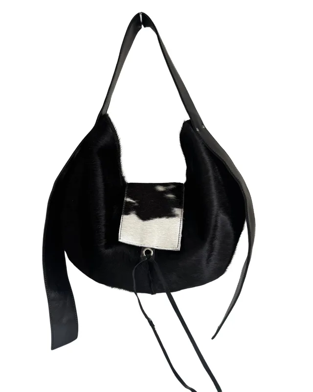 HOBO BAG BLACK HAIR — mkuzniacka
