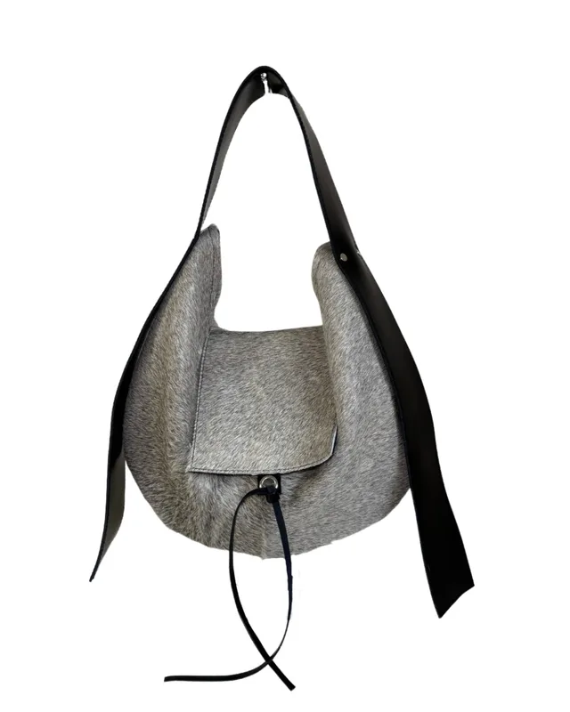 HOBO BAG GREY HAIR — mkuzniacka
