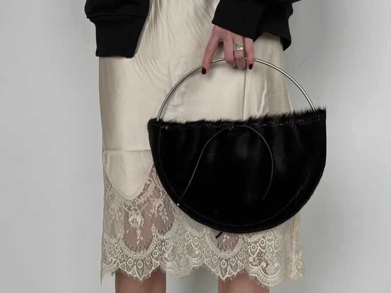 SWING BAG COW BLACK — mkuzniacka