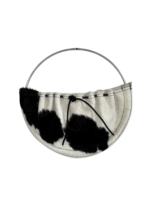 SWING BAG COW WHITE — mkuzniacka
