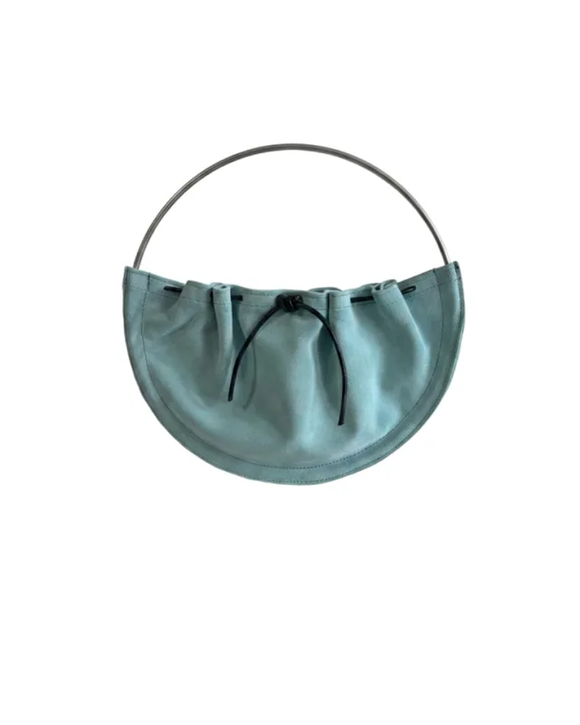 SWING BAG TURQUOISE SUEDE — mkuzniacka