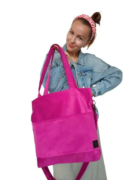 Torba shopper fuksja MIDI — MOKA