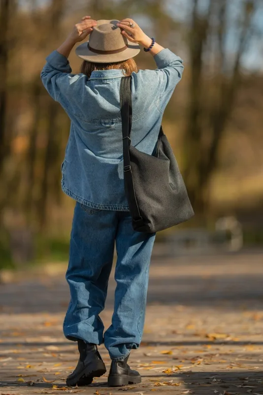 Torebko plecak EasyBAG czarny — MOKA