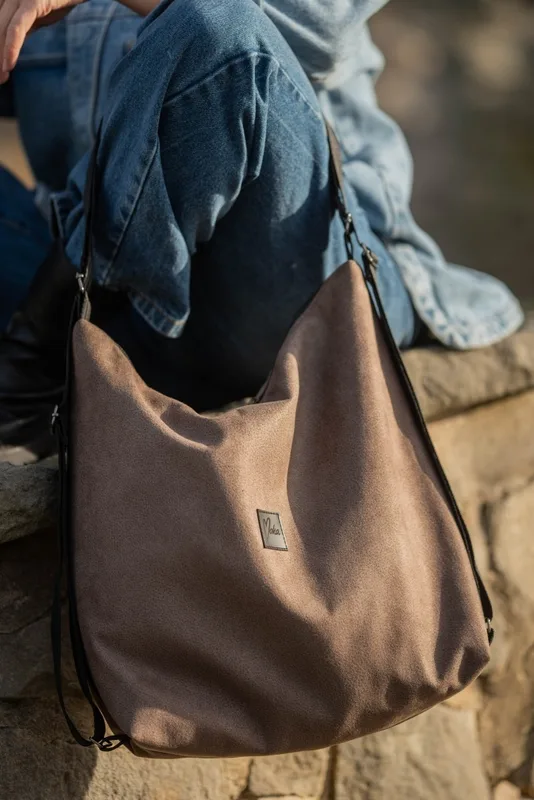 Torebko plecak EasyBAG taupe — MOKA