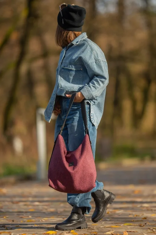 Torebko plecak EasyBAG bordo — MOKA