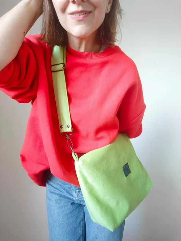 Torebka listonoszka limonka midi — MOKA