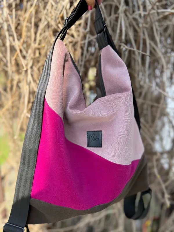 Torebko plecak EasyBAG malinowa czekolada — MOKA