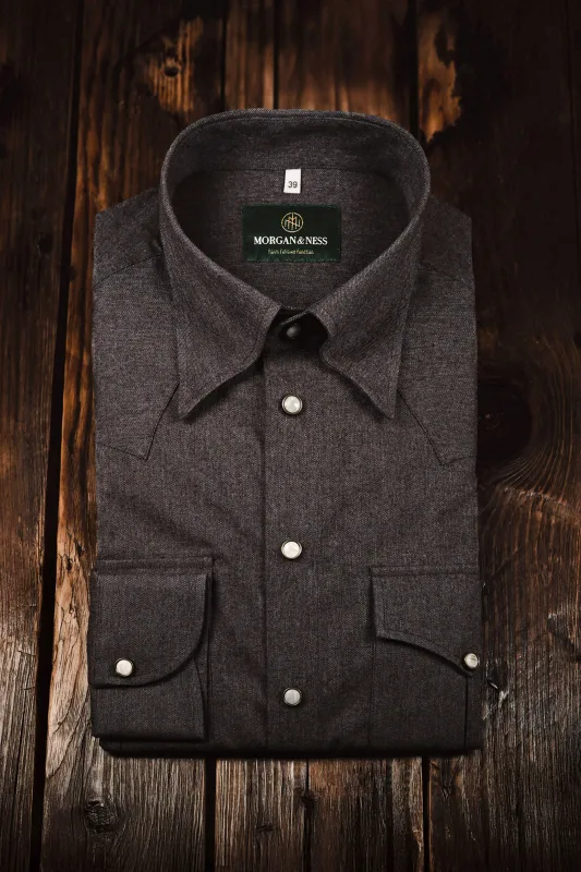 Koszula nieformalna western z flaneli Montana patrol shirt — Morgan & Ness