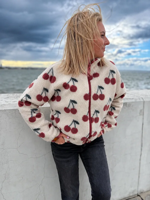 Bluza – kurtka Baranek wzorzysty — No Pewnie