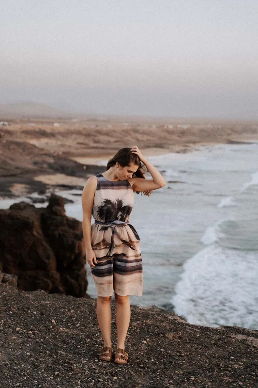Sukienka lniana Cofete — Nomade